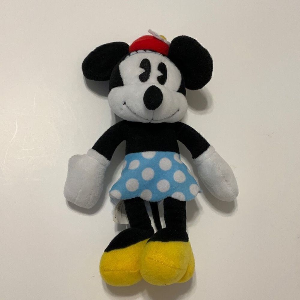 Vintage Minnie Mouse Plushie, 9”